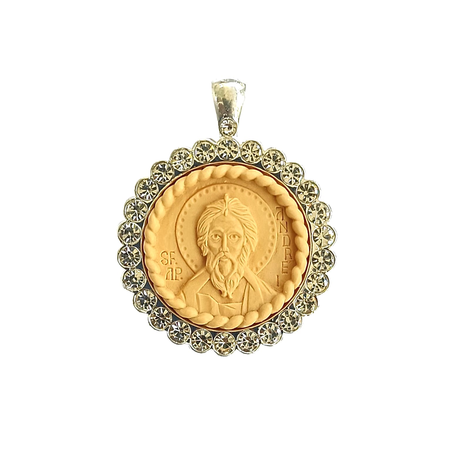 Medalion pietre - Sfantul Apostol Andrei