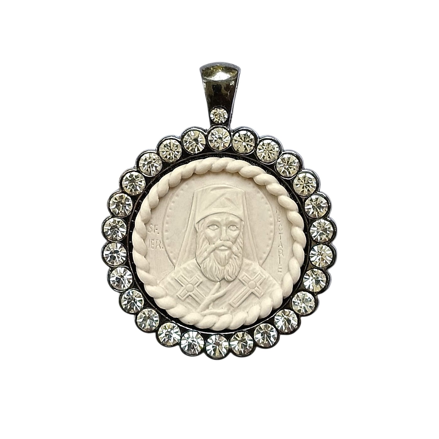 Medalion pietre - Sfantul Nectarie